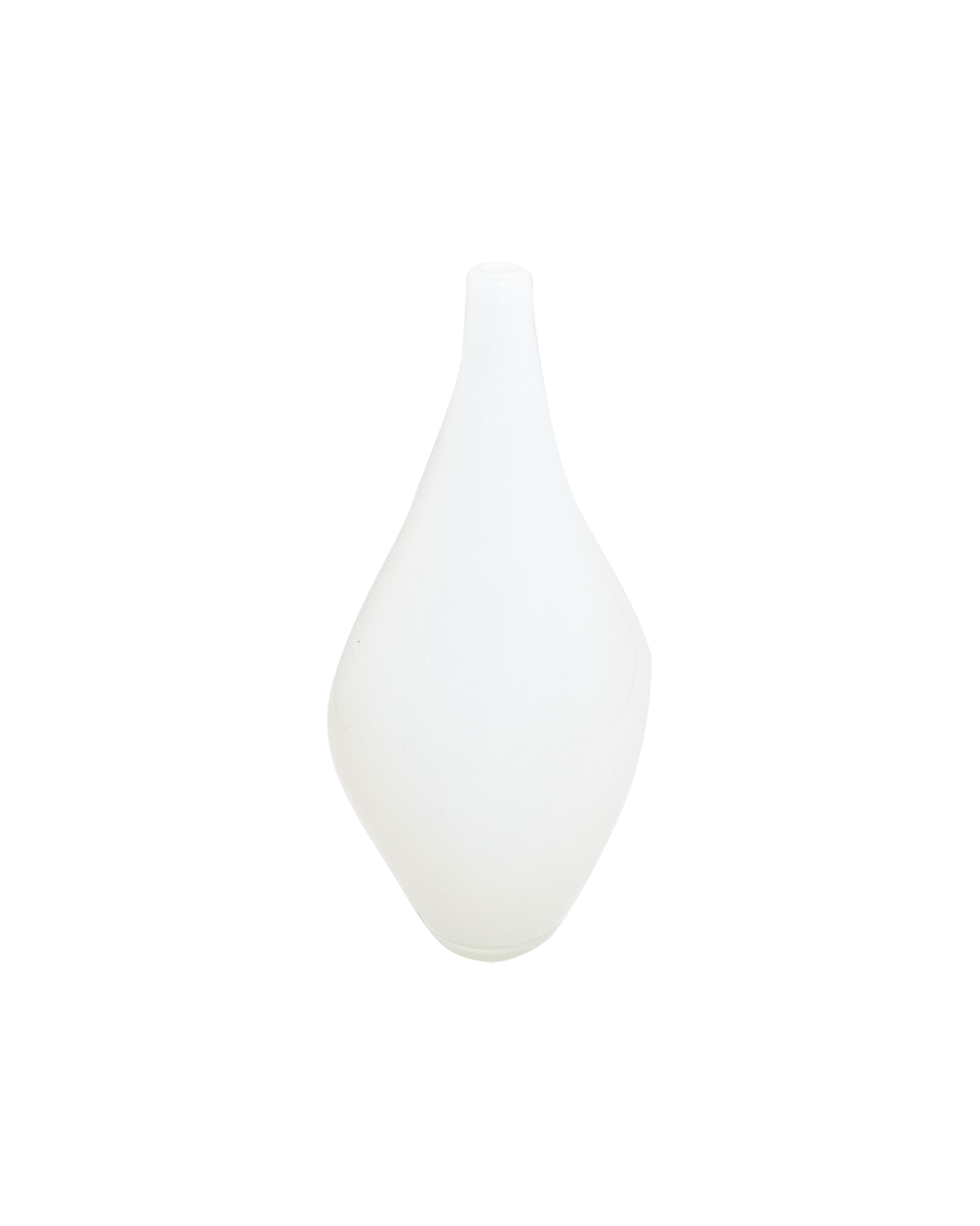 [RENTAL] White Opaline Teardrop Vase