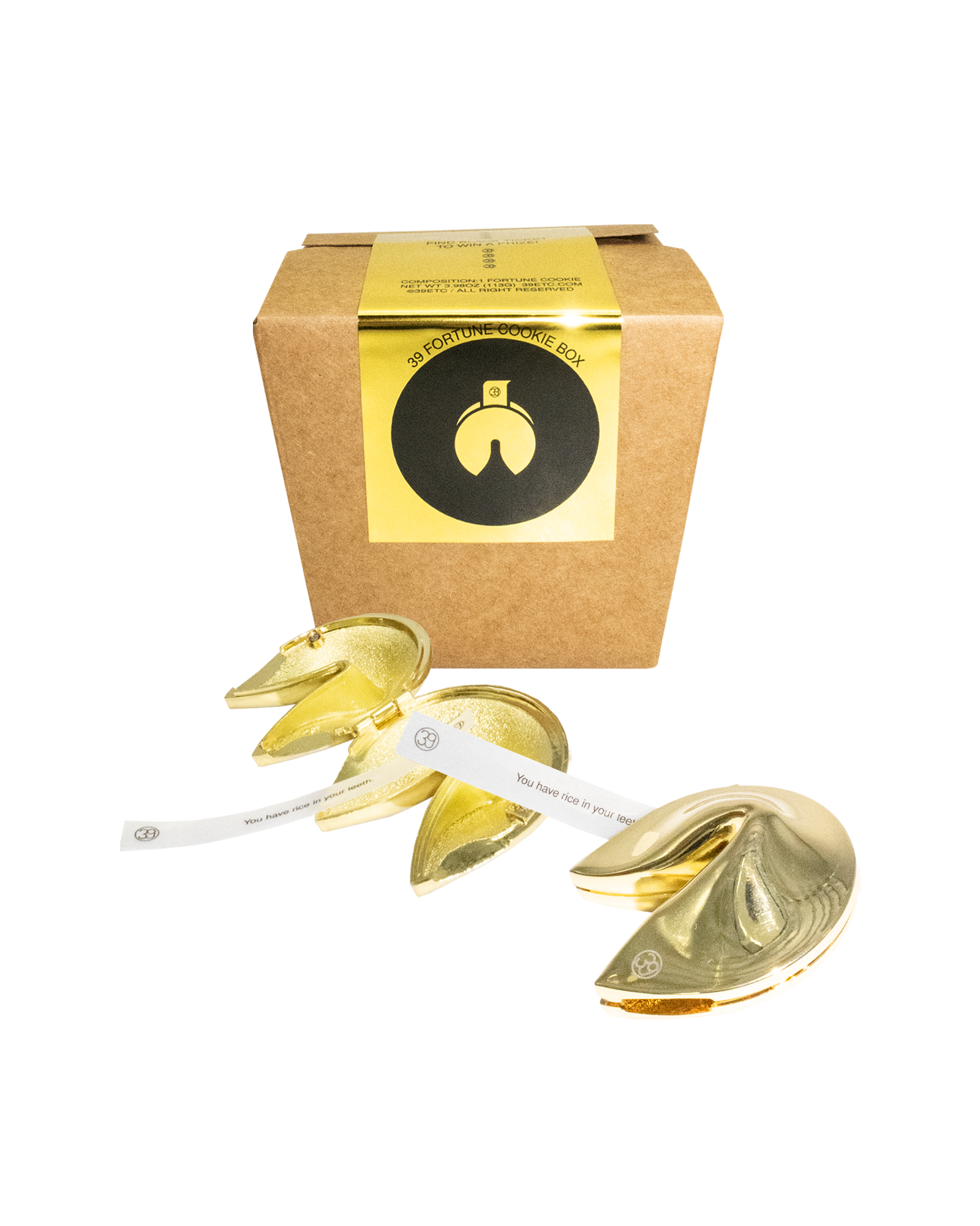39 Golden Fortune Cookie Box